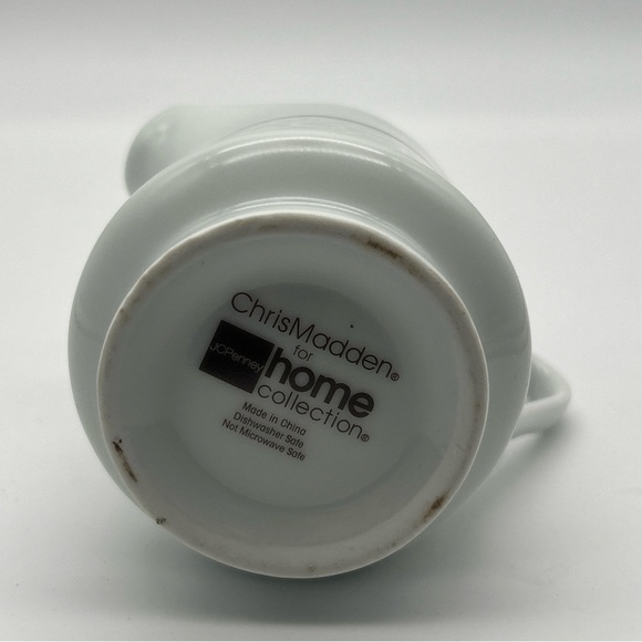 Chris Madden Home Collection Montalira Gold Creamer JC Penney China 3”x3.5” - Picture 11 of 14